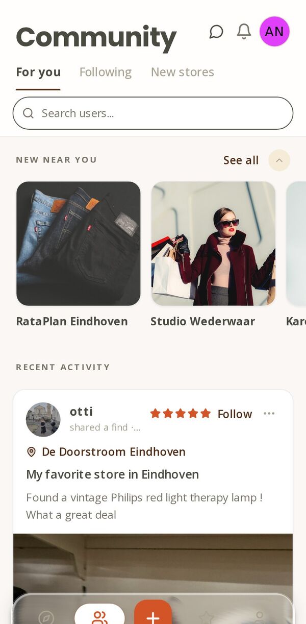 Thrift Talk app screen